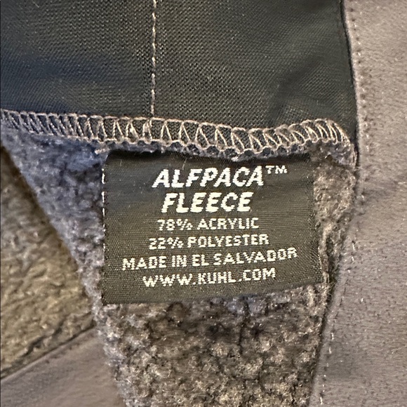 KUHL Women’s XL Charcoal Gray Quarter-Zip Fleece Hoodie - Picture 12 of 13